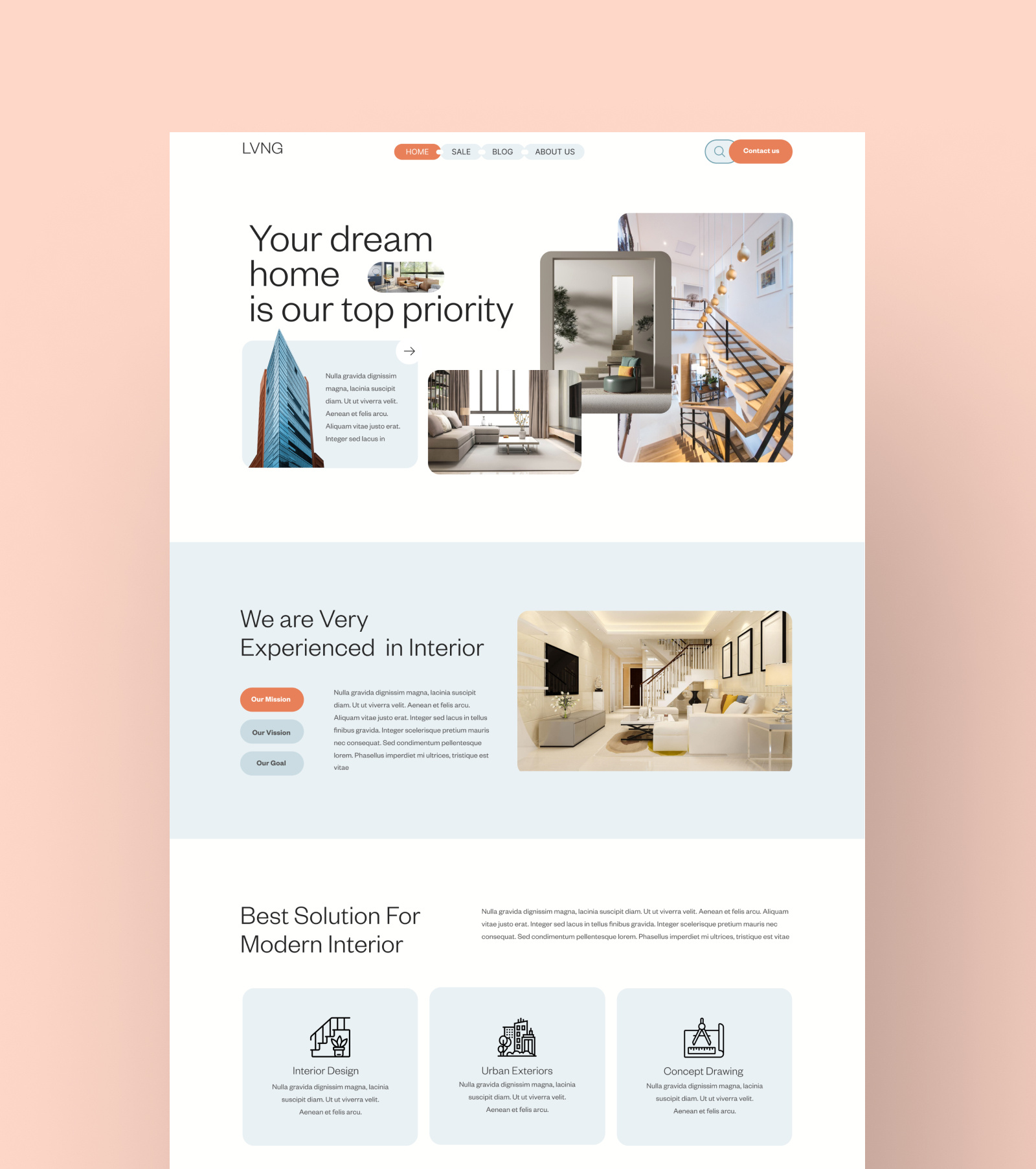 Interior Homepage Design best landing page best ui figma design figma homepage figma ui header homepage ui interior homepage interior landing page interior website design landing page modern real estate website trendy design ui web ui website