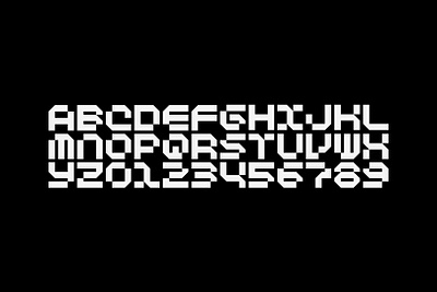 Cyube alphabet design geometric graphic design modular type design typeface typography