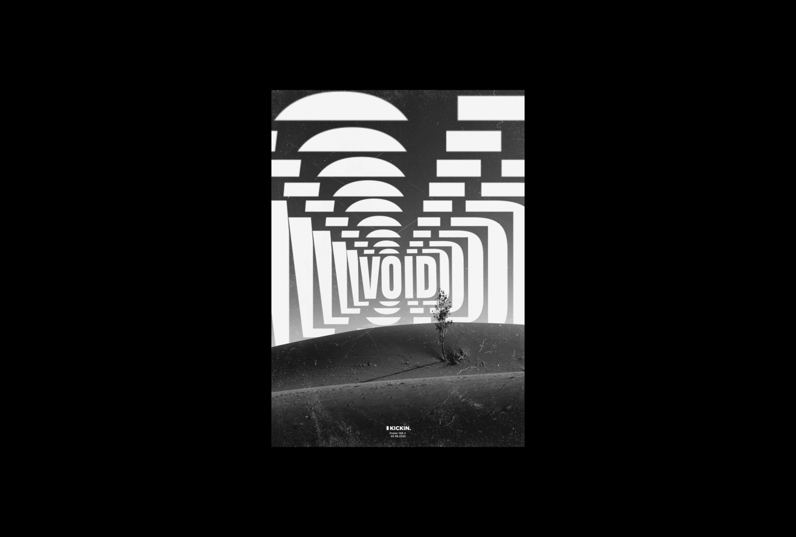 Kickin - Kinetic Typography Poster #168 animation branding design experimental flyer graphic design kinetic kinetictype minimal motion motion graphics poster typography