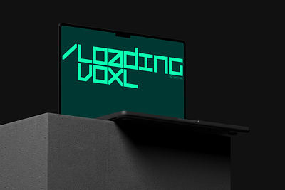 VOXL design geometric graphic design modular type design typeface typography