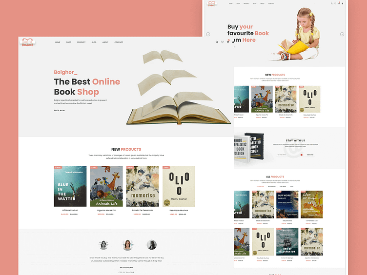 Books Store Library Shopify Theme - Boighor by ShopiBuffet on Dribbble