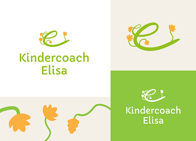 Children's coach Elisa - logo design bearfruit branding children coach friendly illustrator logo nature vector vine vinetree
