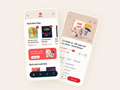 Bookstore Online UI App app book bookstore flat mobile ui