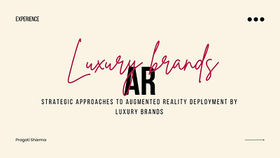 Luxury brands and AR implementation