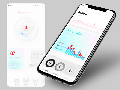 Productivity – Bank 3d bubble app 2d 3d app analytics apple stats art bank mobile bubble data figma finance framer graphic info interface product productivity stats ui ux xd