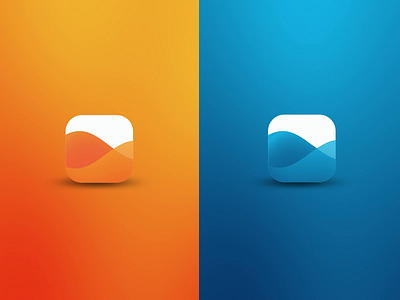 gradient colours motion 2d animation after effects animated logo app icons blue branding colours gradient icon identity liquid logo orange vector waves