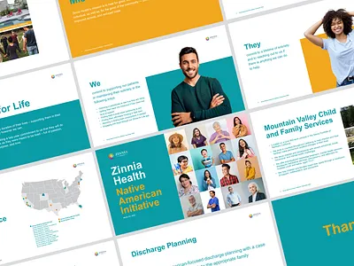 Power Point template option for a health care organization deck marketing assets powerpoint