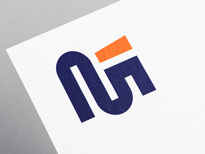 M letter Logo branding custom mark dark blue geometric lettermark letters logo m letter m letter logo mark outline logo rounded simple logo symbol white paper