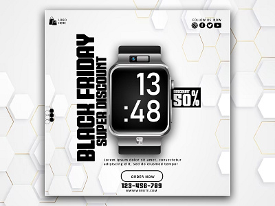 SMART WATCH Post Design banner design branding design designing graphic design illustration logo photoshop ui vector