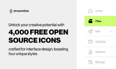 4,000 Free UI Icons - Core by Streamline branding core design flat free icons minimal open source streamlinehq ui vector web