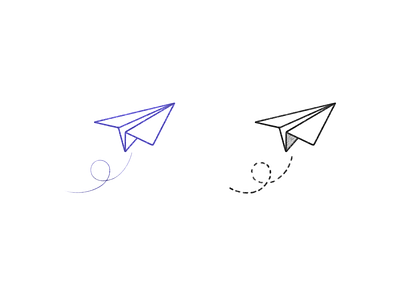 paper airplane airplane black and white cartoon comic design drawing icons illustration line minimal monochrome pencil procreate product design simple sketch small ui ux web design