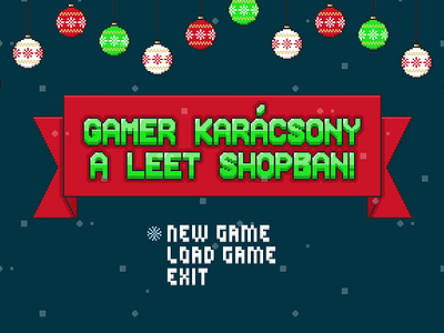 Leet Shop Gamer Christmas 2d 8bit animation character christmas commercial design game gamer graphic leet motion pixel santa claus shop xmas