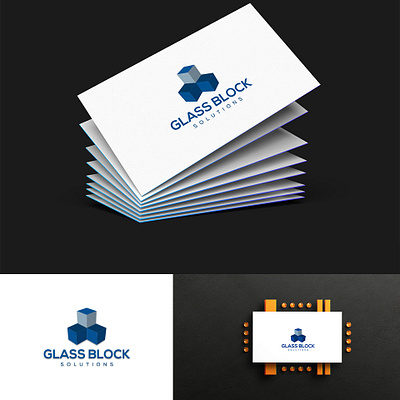 Glass Block Solution || Logo Design awesome logo block logo branding design glass company logo logo minimalist typography unique logo vector wordmark