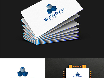 Glass Block Solution || Logo Design awesome logo block logo branding design glass company logo logo minimalist typography unique logo vector wordmark