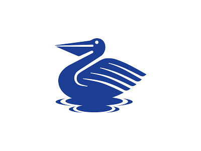 Pelican Logo Design animal bird bird logo brand identity branding business duck graphic design icon logo logo design logo designer logos mark modern pelican pelican logo symbol water