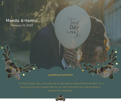 Wedding Invitation branding design ui ux web web design