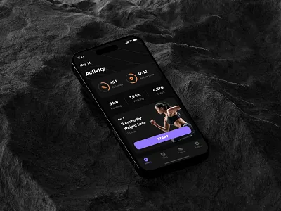 Running App design health health app healthfitness ios app iphone mobile mobile app mobile design run running