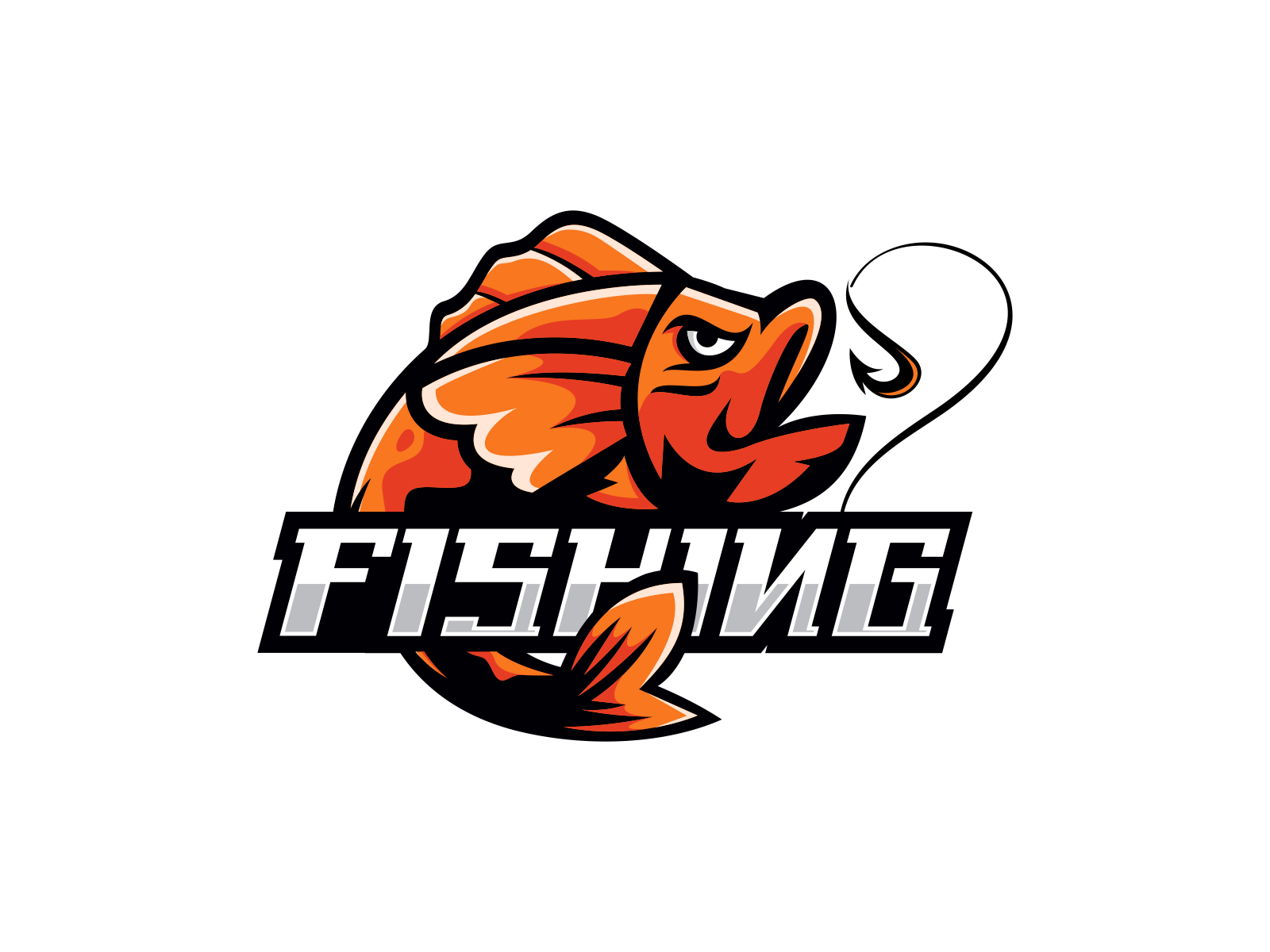 Fishing Logo Vector Design Template by Majestic Logo on Dribbble