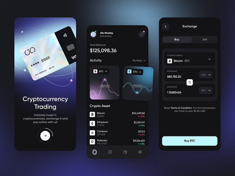 CoinFlex Pro - Crypto Mobile App app app design application application design arounda blockchain crypto interface ios app design mobile app mobile app design mobile design ui uiux user interface ux ux design