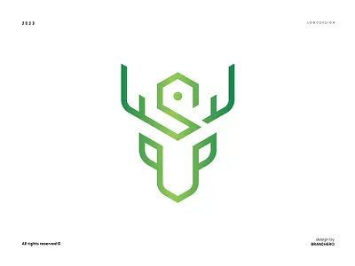 Real Estate Logo branding deer design graphic design green house illustration logo nature real estate vector