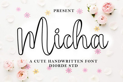 Micha Outline Font micha outline font