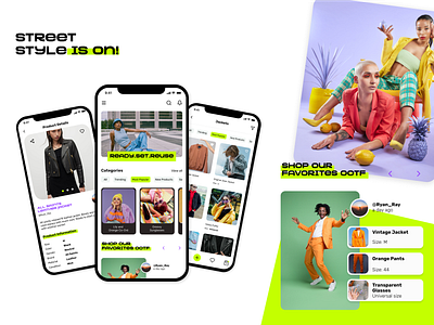 Design Studio 101 | App Concept 2 app branding clothing design ecommerce graphic design ui ui design ux
