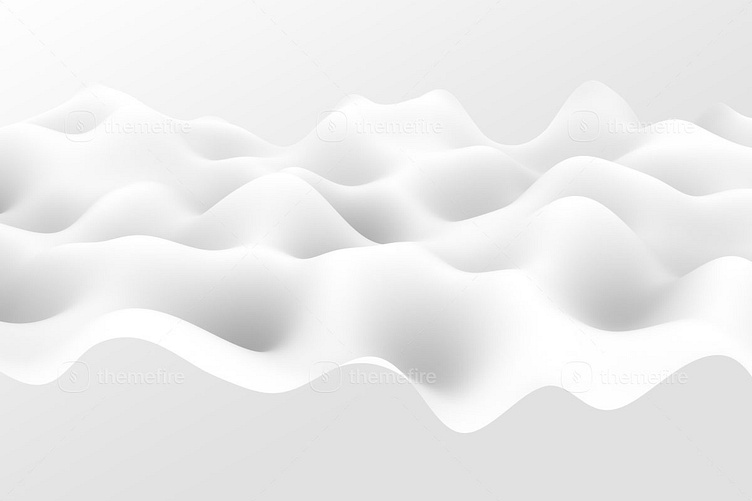 Seamless subtle white glossy soft waves transparent background