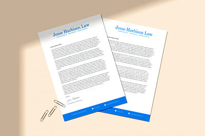 Jesse Harbison Law Branding + Collateral brand identity branding contract graphic design logo pdf