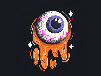 Spooky Season Eye art artwork concept art digital art digital drawing eye eyes fantasy graphic design halloween illustration magic magical mystical potions procreate scary skulls spooky witches