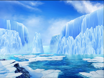Background Animation design for the online slot "Arctic Life" arcic themed arctic game arctic slot background background animation background art background desugn digital art gambling game animation game art game design graphic design motion art motion design slot animation slot art slot design slot developer slot development