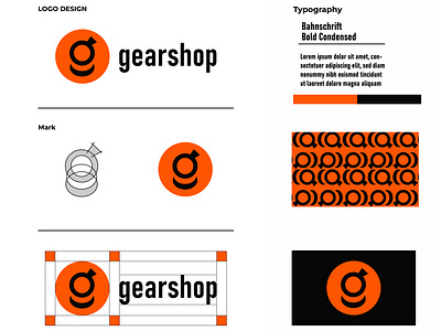 Gear Shop-Branding(Unused) app logo brand identity branding creative logo design gradient logo graphic design icon illustration logo minimal logo modern logo