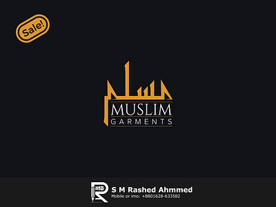 Muslim Garments Logo design arab logo arabic logo arabic logo designer arabic typography arbi logo cloth cloth arabic logo design garments logo logo design muslim muslim garments logo popular logo