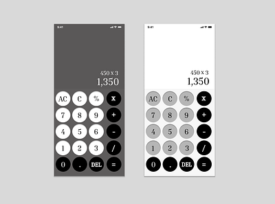 Calculator Interface vector