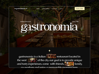 Gastronomia - Website design branding restaurant ui ux restaurant website restaurant website design ui ui design ux ux design web design website design