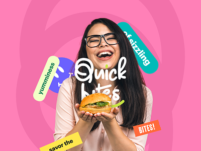 Quick Bites - A QSR App Logo Branding app design brand identity codiant craft burger food delivery graphic design illustration logo branging logo design logotype responsive branding restaurant software development uxui web design