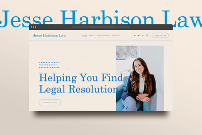 Jesse Harbison Law Brand + Website brand identity branding graphic design logo ux website website design
