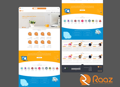 raaz.co website landing page branding design graphic design landing landingpage ui uidesign uitrends uiux userinterface ux web webdesign website