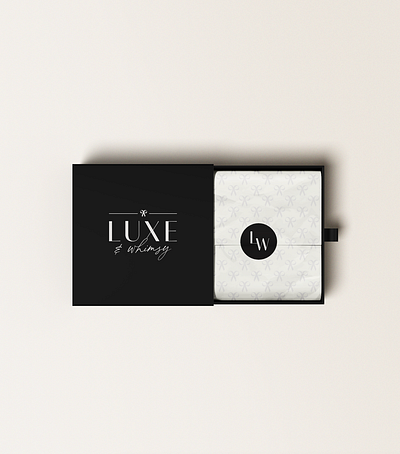 Luxe & Whimsy Branding + Packaging branding branding identity design gifting graphic design logo packaging