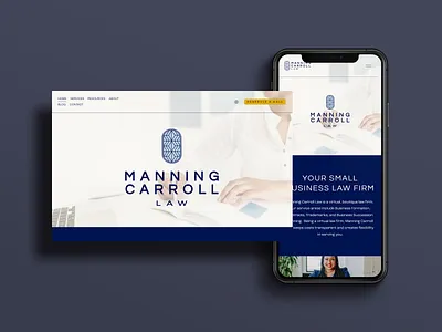 Manning Carroll Law Brand + Website brand identity branding design graphic design icon logo