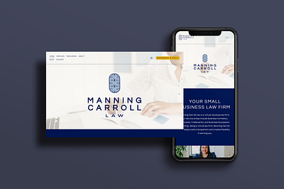 Manning Carroll Law Brand + Website brand identity branding design graphic design icon logo