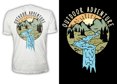 Outdoor Adventure T shirt adventure adventure t shirt design design graphic design illustration inspirational quote logo outdoor outdoor t shirt design outdoor vector design sketch t shirt design typo typog typography