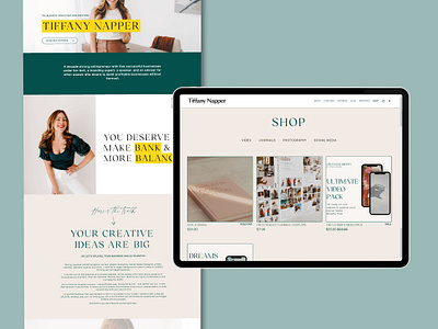 Tiffany Napper Website + UX Design branding graphic design logo ux web design website