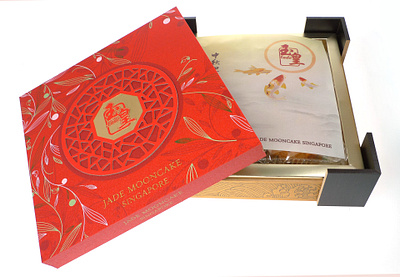 Jade Mooncake Singapore - packaging design branding food packaging graphic design mooncake packaging box