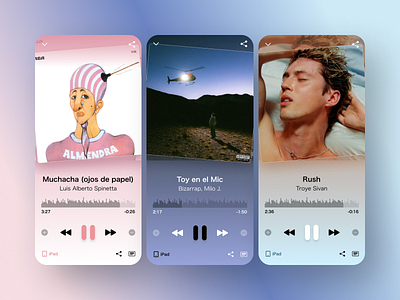 #009 Music Player design musicplayer ui uidesign uxdesign webdesign