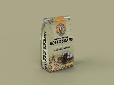 Coffee Pouch Bag Design 3d brand identity branding graphic design label logo pack package package design packaging packaging design pouch product