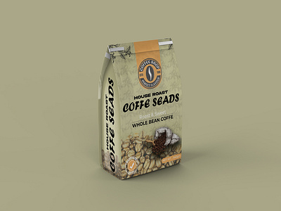 Coffee Pouch Bag Design 3d brand identity branding graphic design label logo pack package package design packaging packaging design pouch product