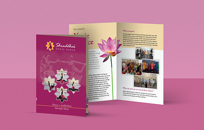 Yoga dance studio brochure design branding brochure graphic design