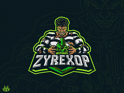 Kryptonite ZYREXOP art artwork design graphic design illustration logo vector war