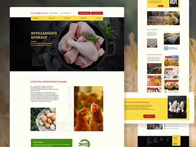 Farm Hen Re-Design design e commers green landing nature plant ui