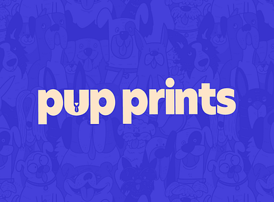 Pup Prints Logo brand identity branding design graphic design logo